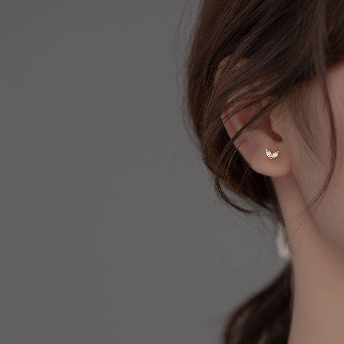 s925 sterling silver triangle earrings